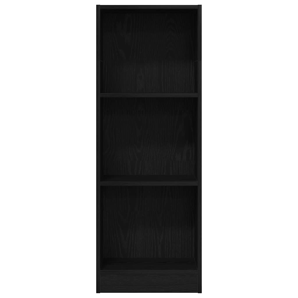 Bookcase Black Oak 40x24x109 cm Engineered Wood