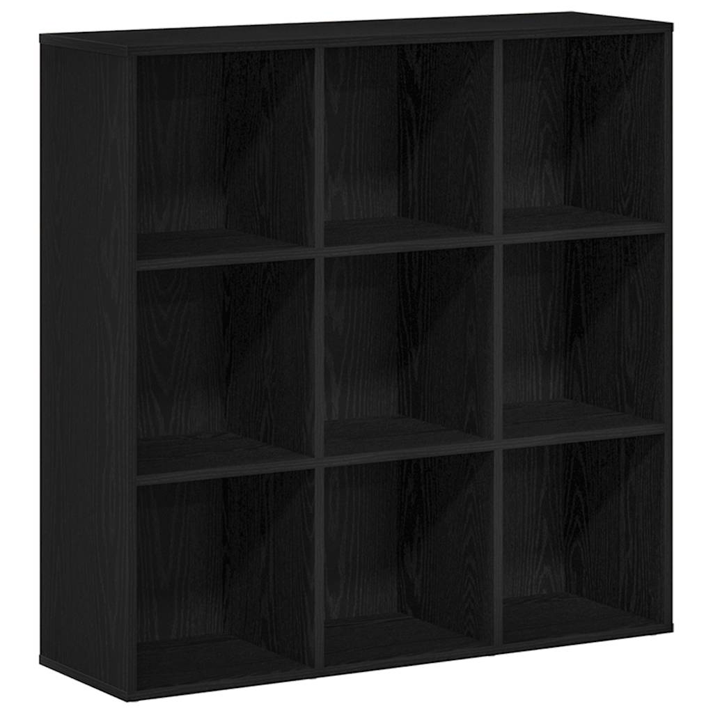 Book Cabinet Black Oak 98x29x97.5 cm Engineered Wood