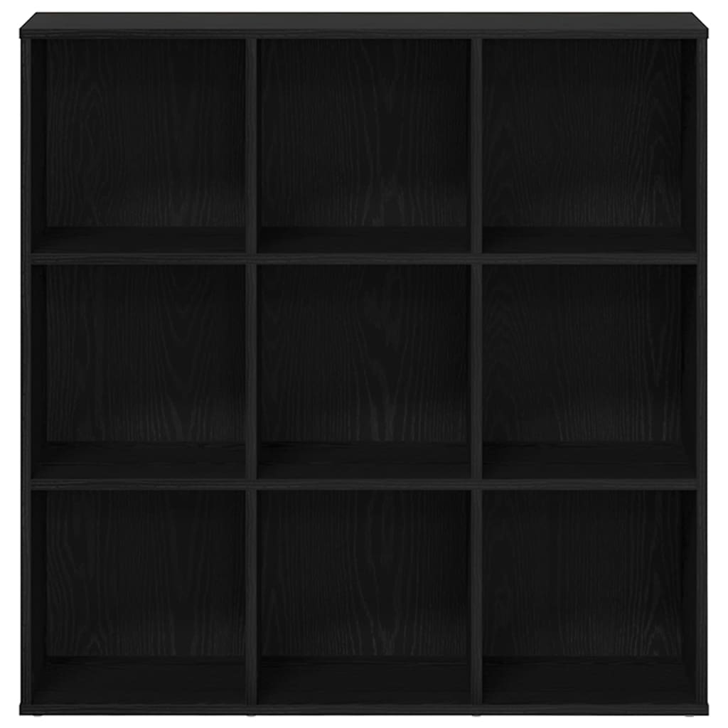 Book Cabinet Black Oak 98x29x97.5 cm Engineered Wood