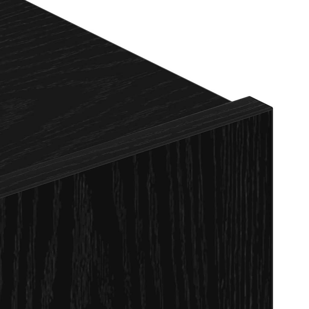 TV Cabinets Black oak 80 x 30 x 30 cm Engineered Wood