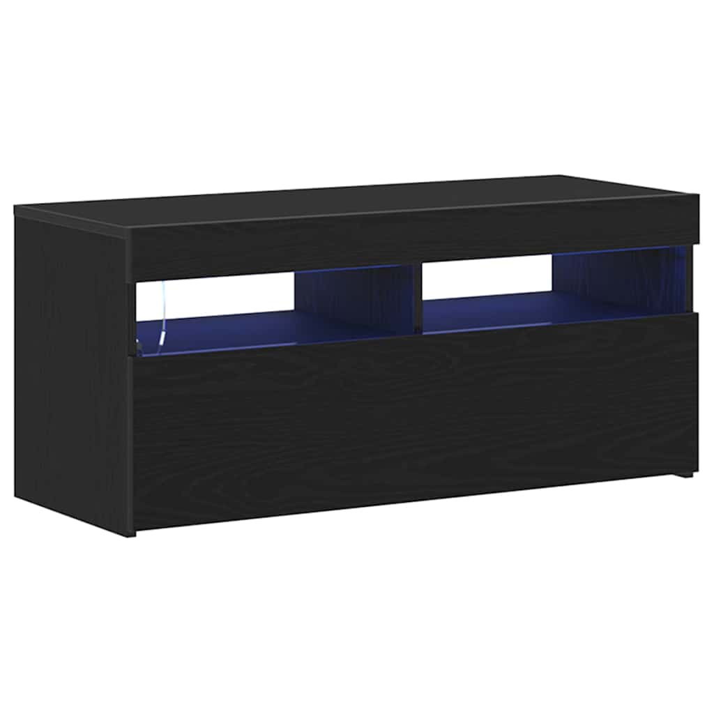 TV Cabinet Black 90 x 35 x 40 cm Engineered wood
