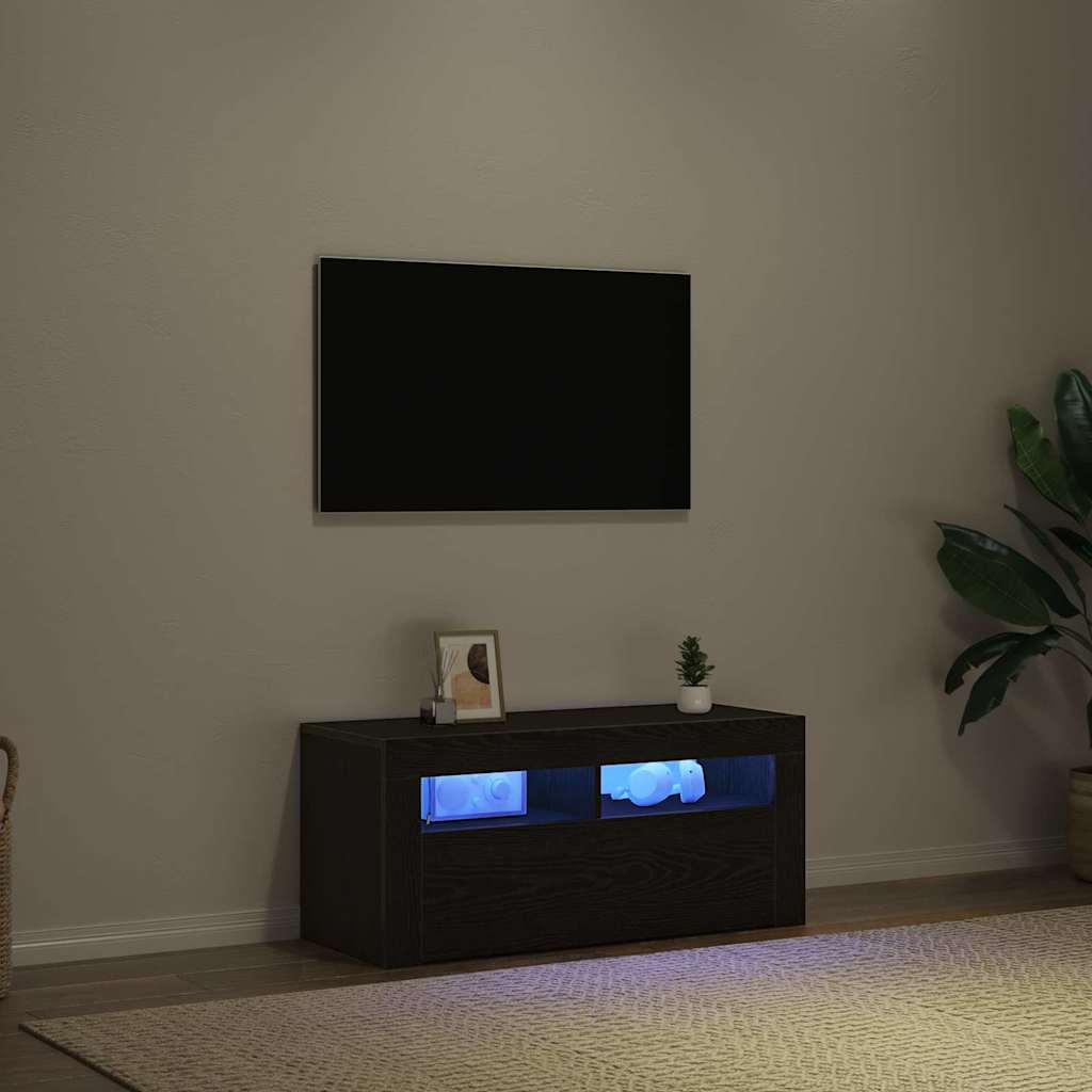 TV Cabinet Black 90 x 35 x 40 cm Engineered wood