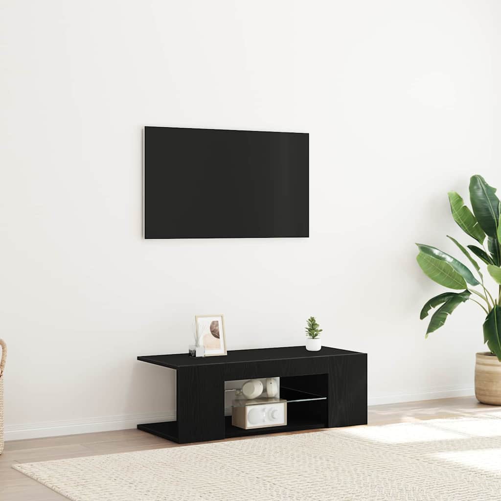TV Cabinet Black 90 x 39 x 30 cm Engineered wood