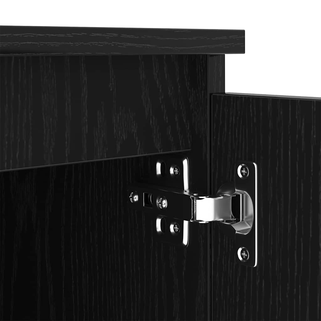 TV Cabinet Black 140 x 38.5 x 36 cm Engineered wood