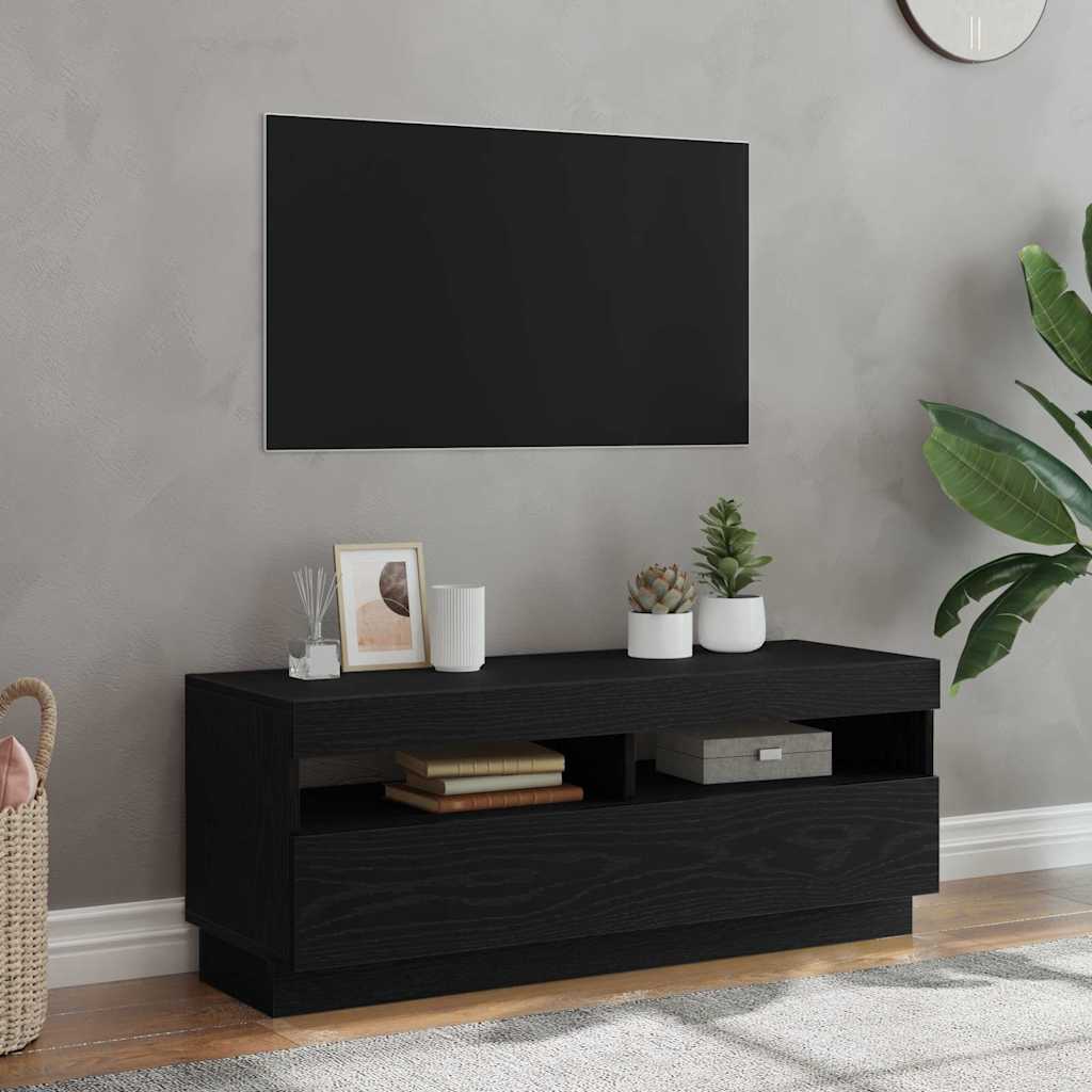 TV Cabinet Black 100 x 35 x 40 cm Engineered wood
