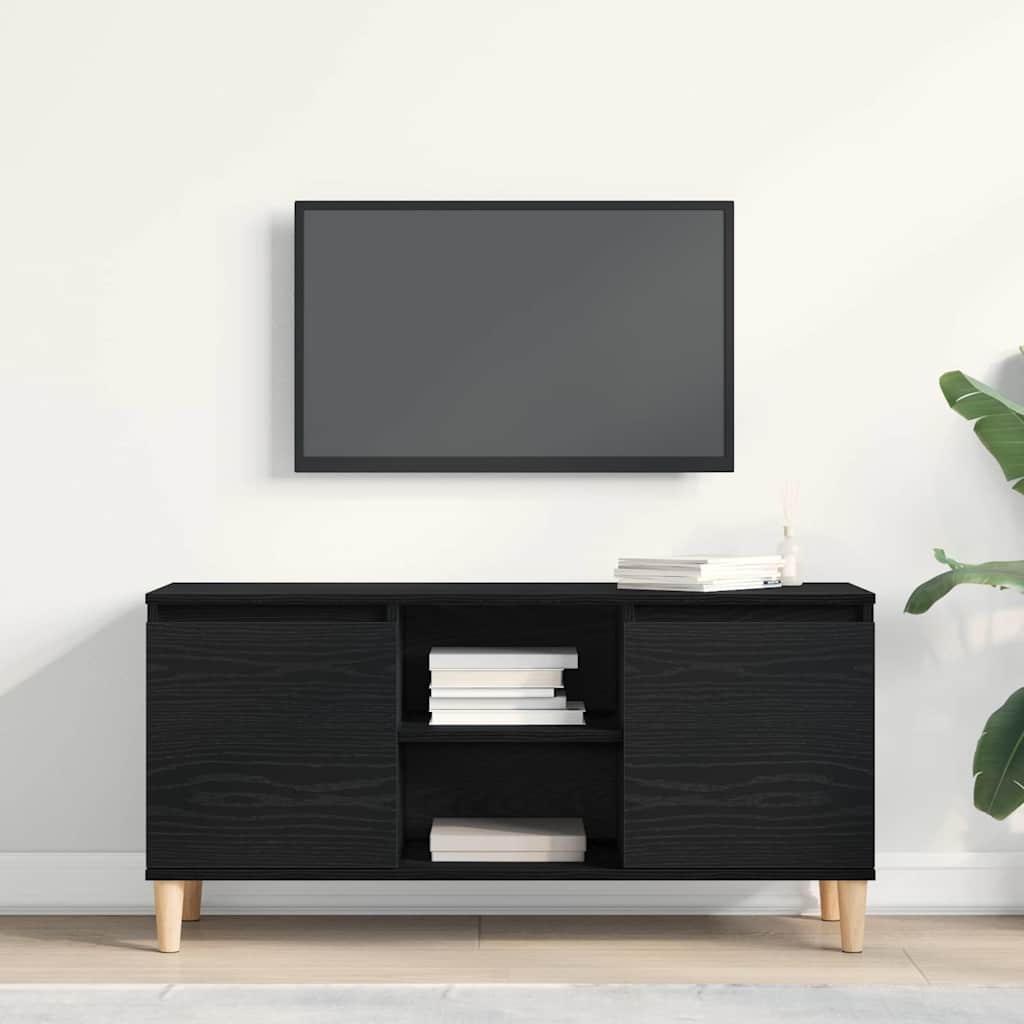 TV Cabinet Black 102 x 35 x 50 cm Engineered wood