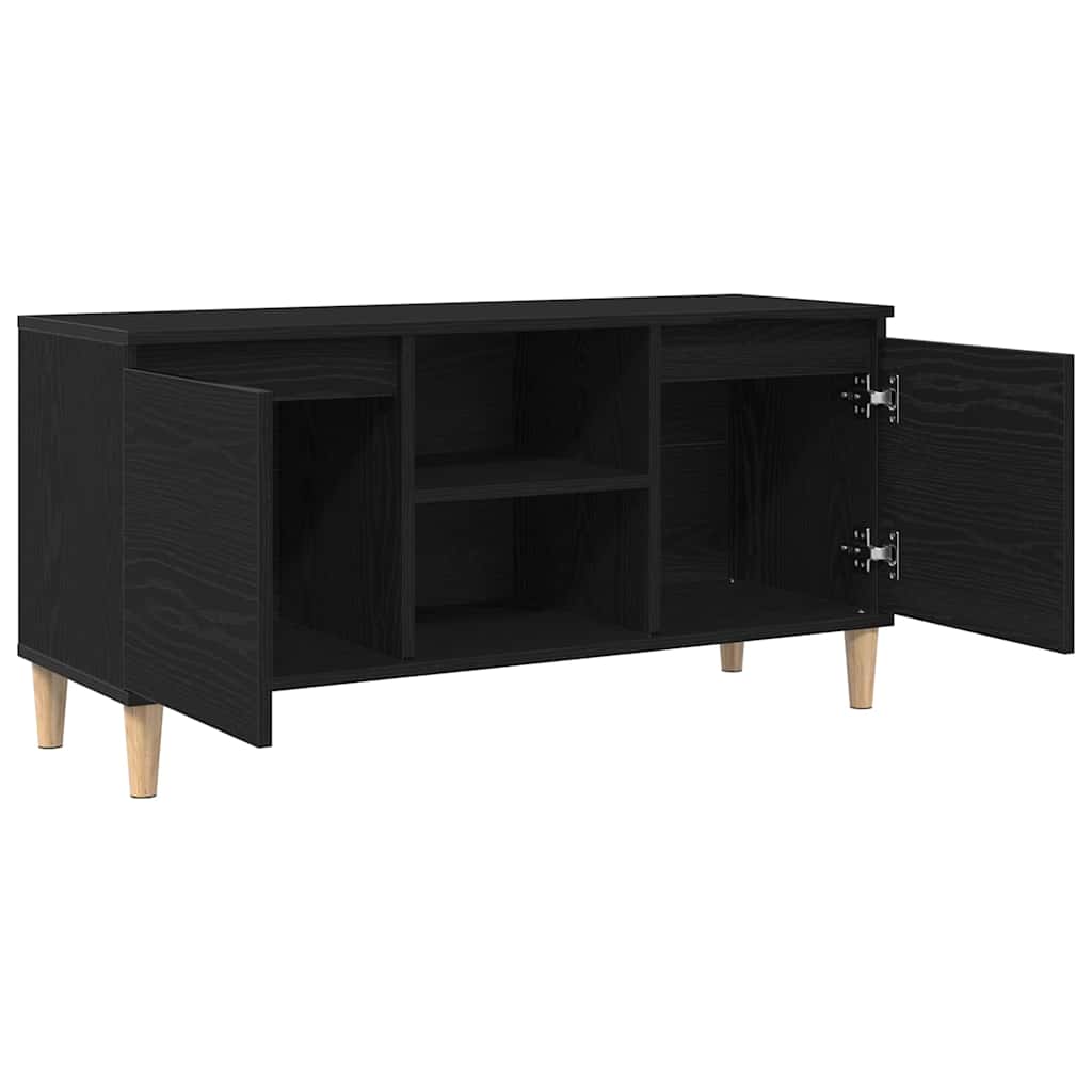 TV Cabinet Black 102 x 35 x 50 cm Engineered wood