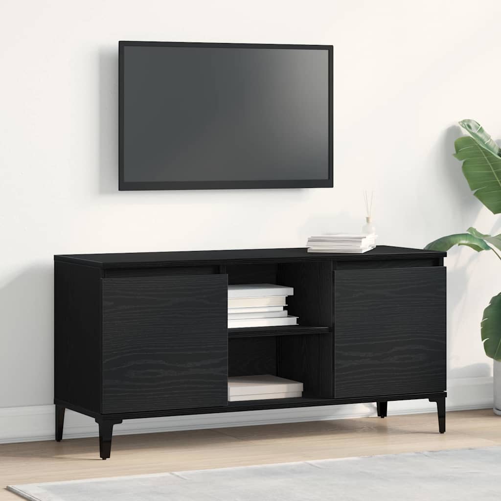 TV Cabinet Black 102 x 35 x 50 cm Engineered wood