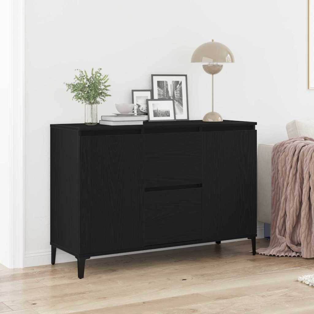 Sideboard with Drawer Black 104 x 35 x 70 cm Engineered wood