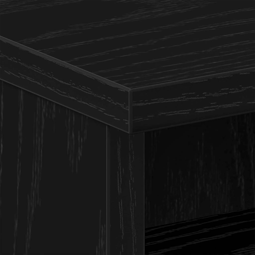 Bedside Cabinet Black oak 40 x 40 x 50 cm Engineered wood