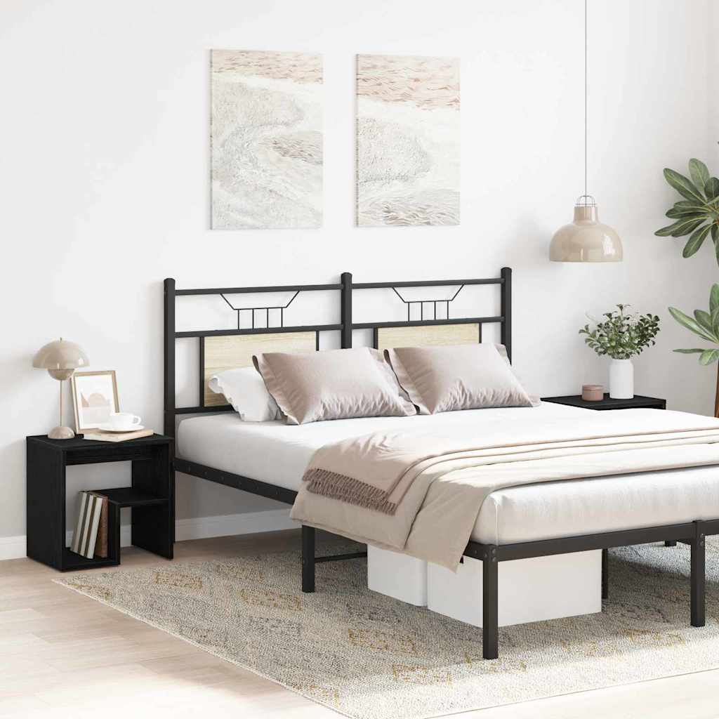 Bedside Cabinet 2 pcs Black oak 40 x 30 x 40 cm Engineered wood