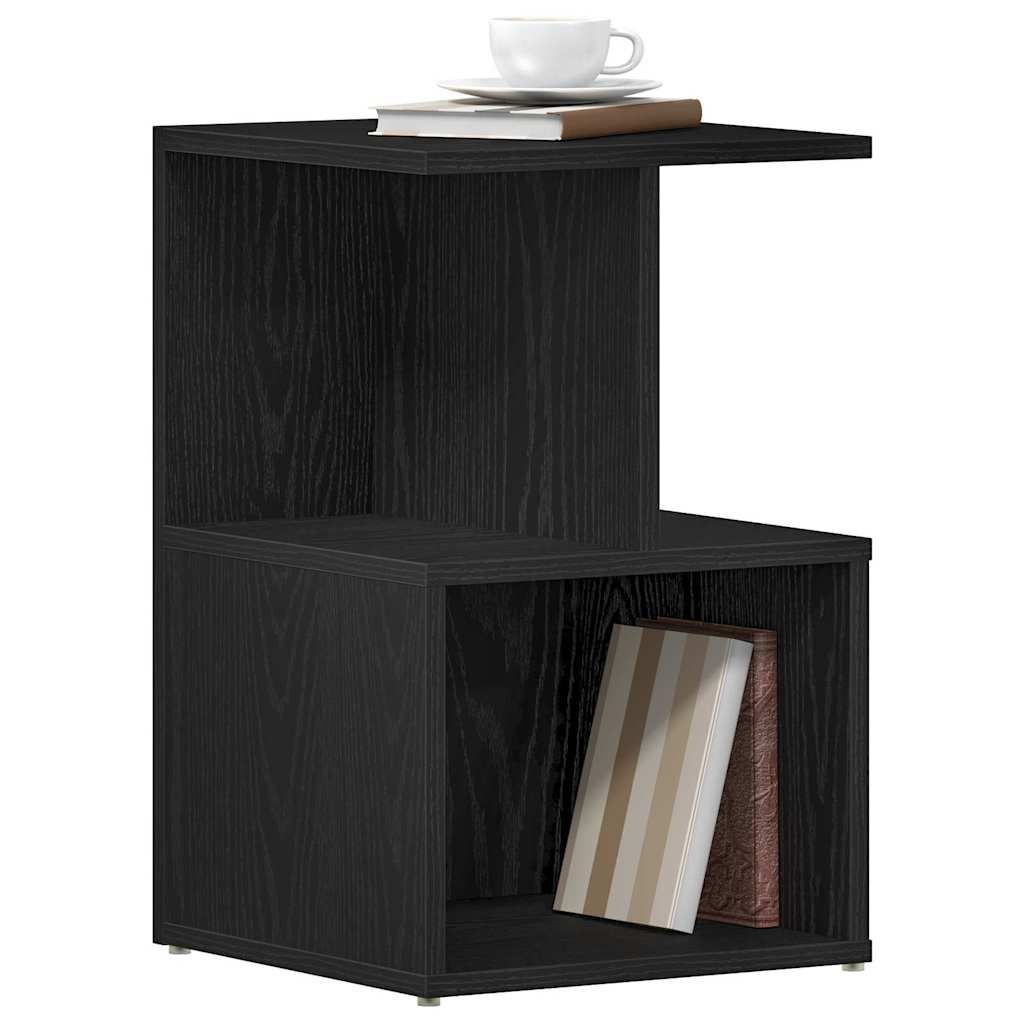 Bedside Cabinet Black oak 35 x 35 x 55 cm Engineered wood