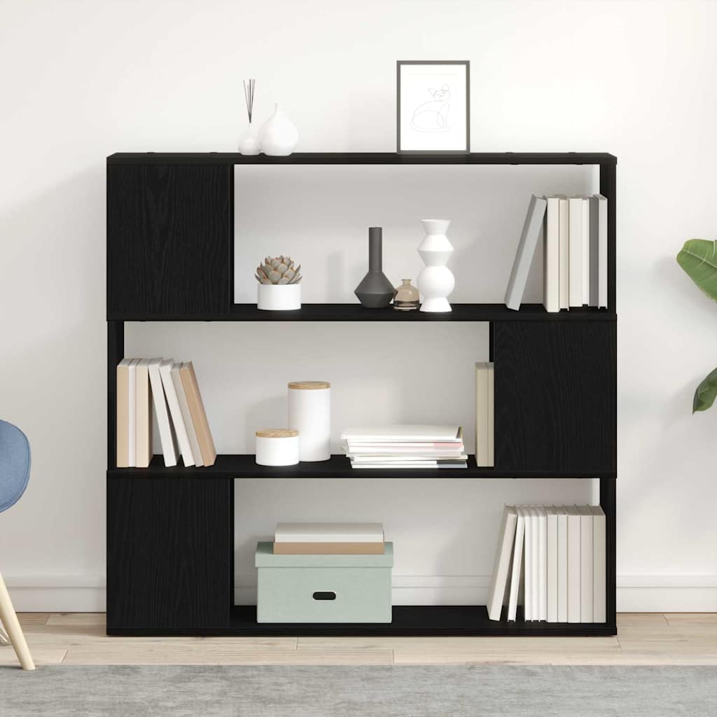 Entertainment Center Black 100 x 24 x 94 cm Engineered wood