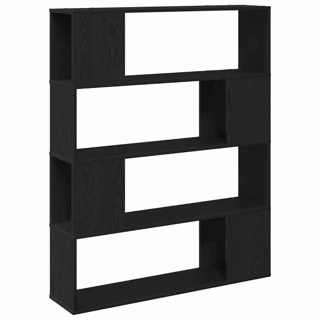 Entertainment Center Black 100 x 24 x 124 cm Engineered wood