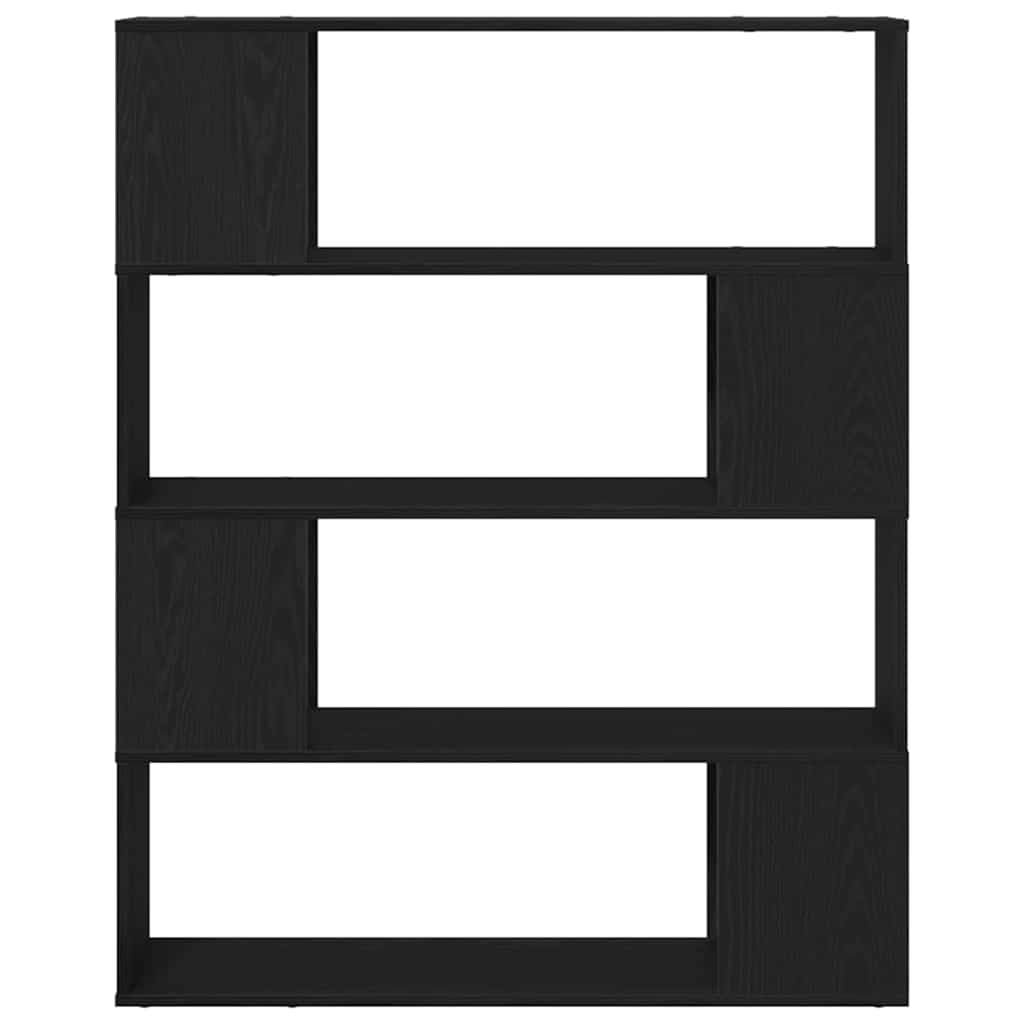 Entertainment Center Black 100 x 24 x 124 cm Engineered wood