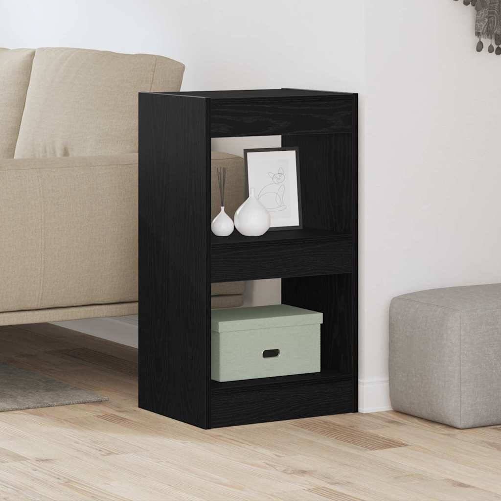 Book Cabinet Black oak 40 x 30 x 71.5 cm Engineered Wood