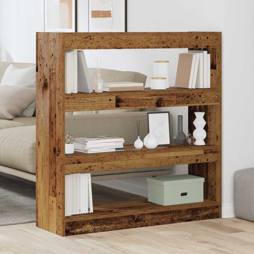 Book Cabinet Old wood 100 x 30 x 103 cm Engineered Wood