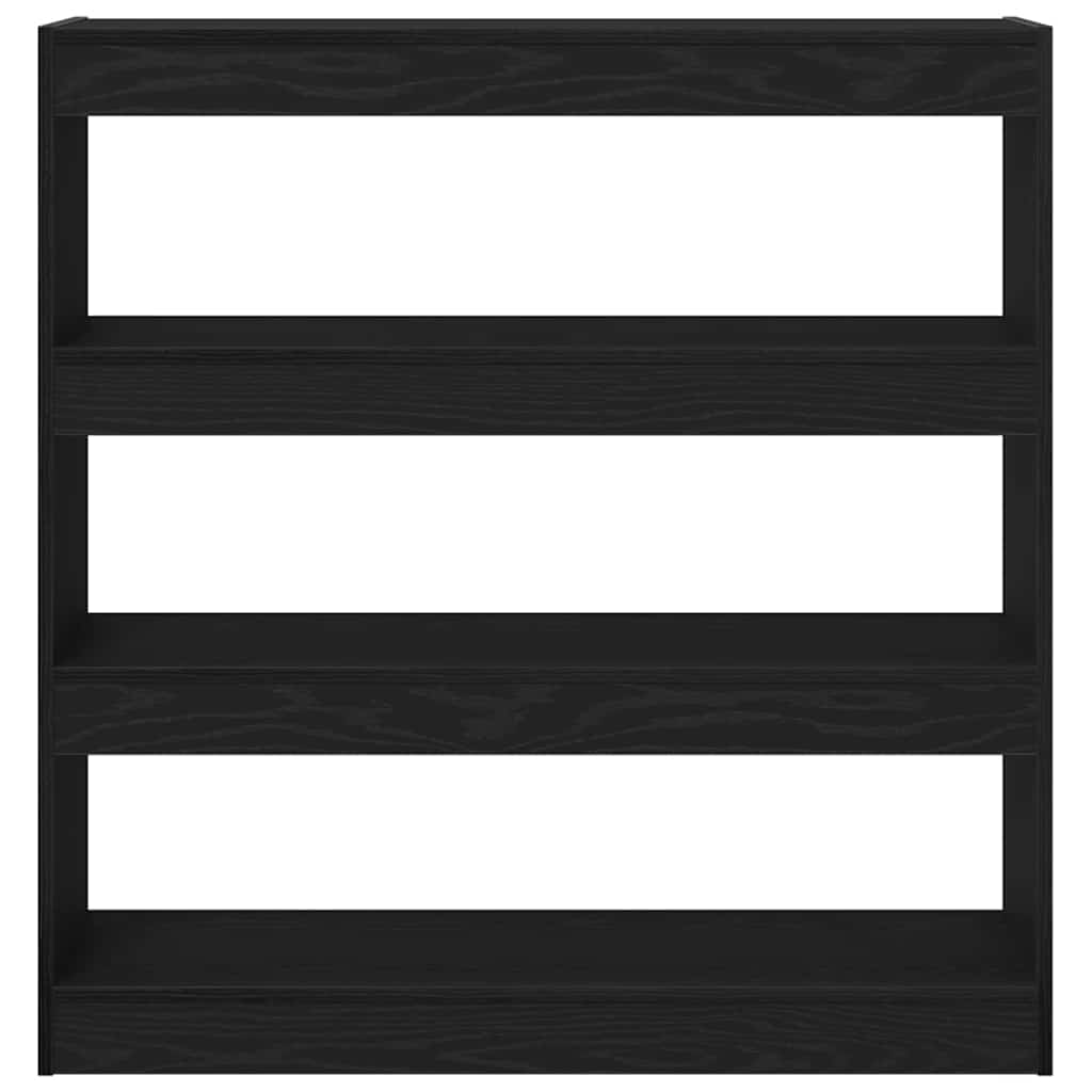 Book Cabinet Black oak 100 x 30 x 103 cm Engineered Wood