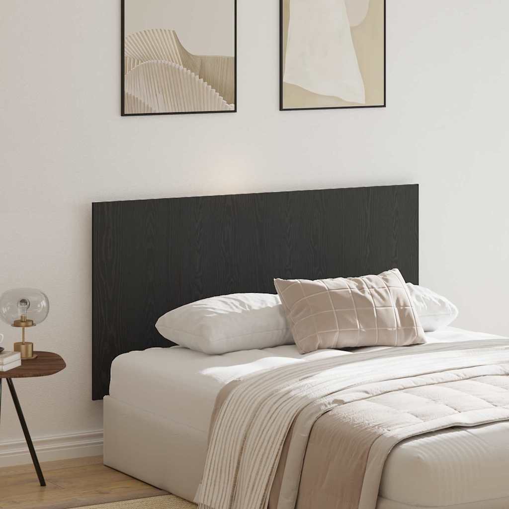 Headboard Black oak 160 x 1,5 x 80 cm Engineered wood
