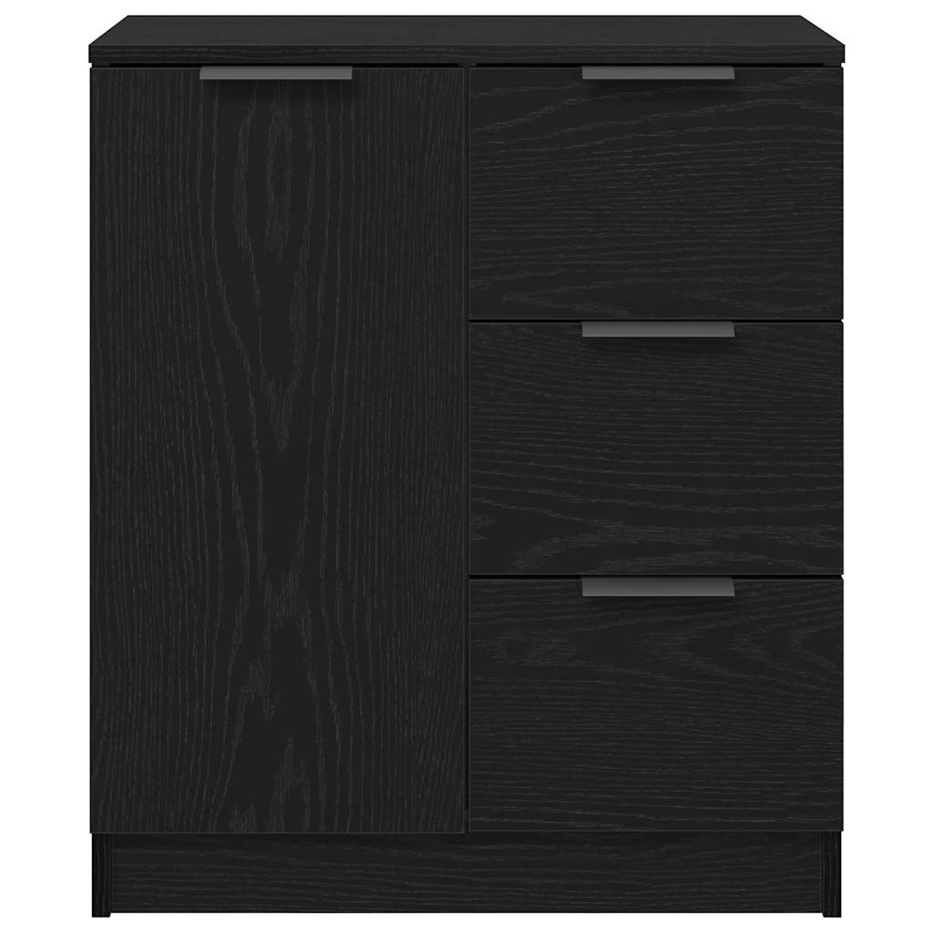 Sideboard with Drawer Black 60 x 30 x 70 cm Engineered wood