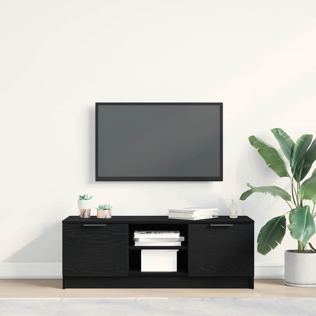 TV Cabinet Black 102 x 35 x 36.5 cm Engineered wood