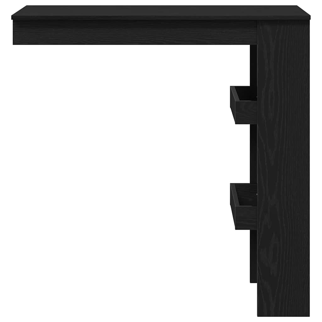 Wall Bar Table Black oak 102 x 55 x 103.5 cm Engineered wood