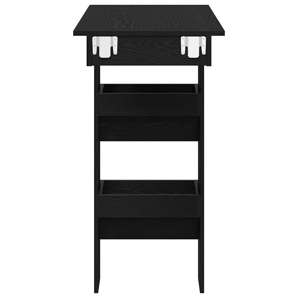 Wall Bar Table Black oak 102 x 55 x 103.5 cm Engineered wood