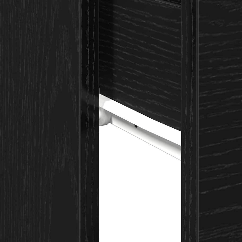 Console Table Black oak 90 x 36 x 75 cm Engineered wood