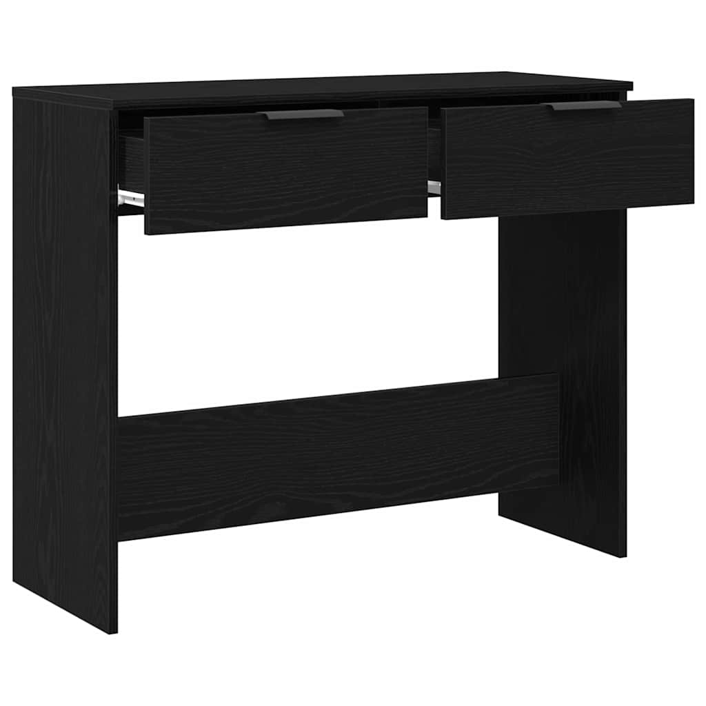 Console Table Black oak 90 x 36 x 75 cm Engineered wood