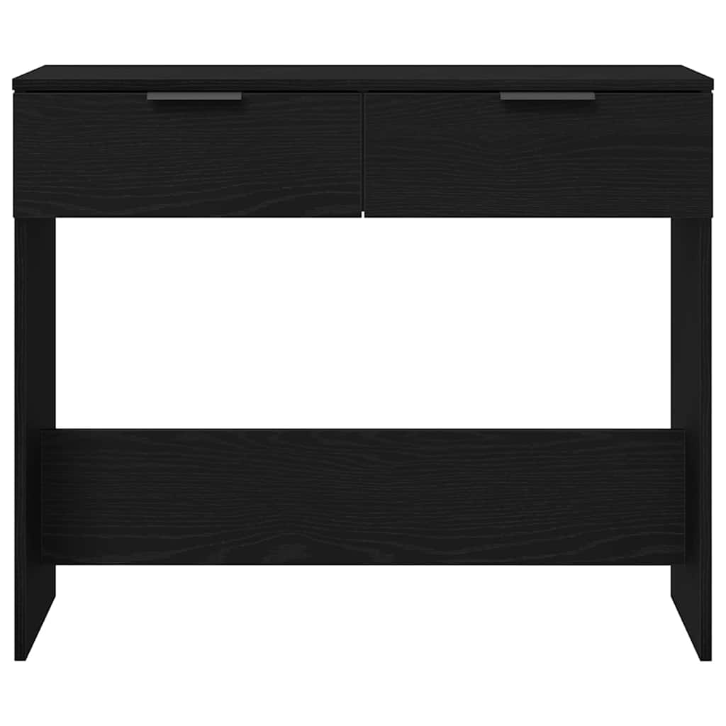 Console Table Black oak 90 x 36 x 75 cm Engineered wood