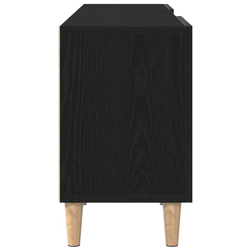 TV Cabinet Black oak 150 x 30 x 50 cm Engineered wood