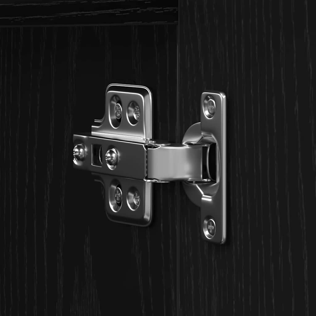 TV Cabinet Black oak 180 x 31.5 x 40 cm Engineered wood