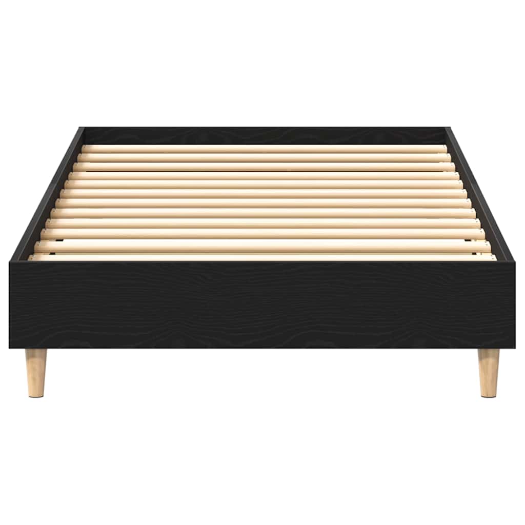 Bed FrameBlack oak 100 x 200 cm Engineered wood
