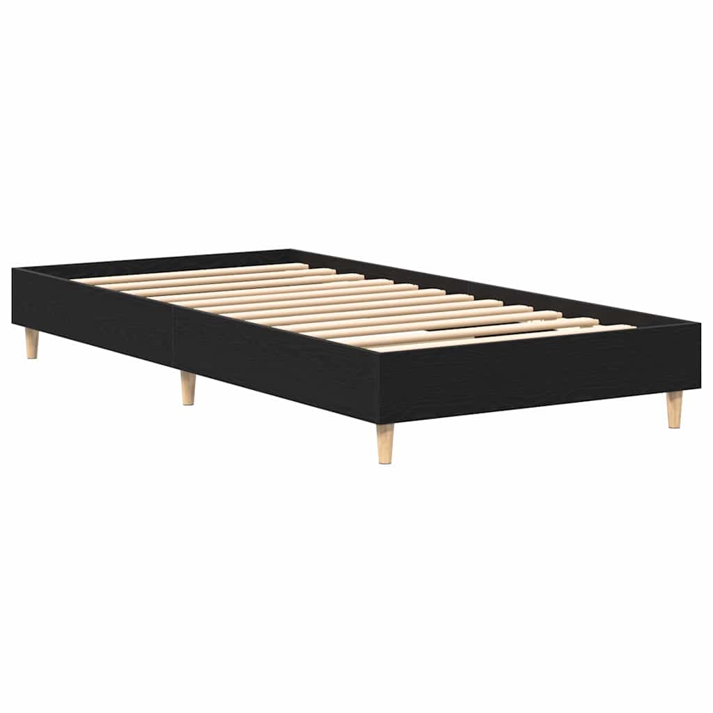 Bed FrameBlack oak 90 x 190 cm Engineered wood