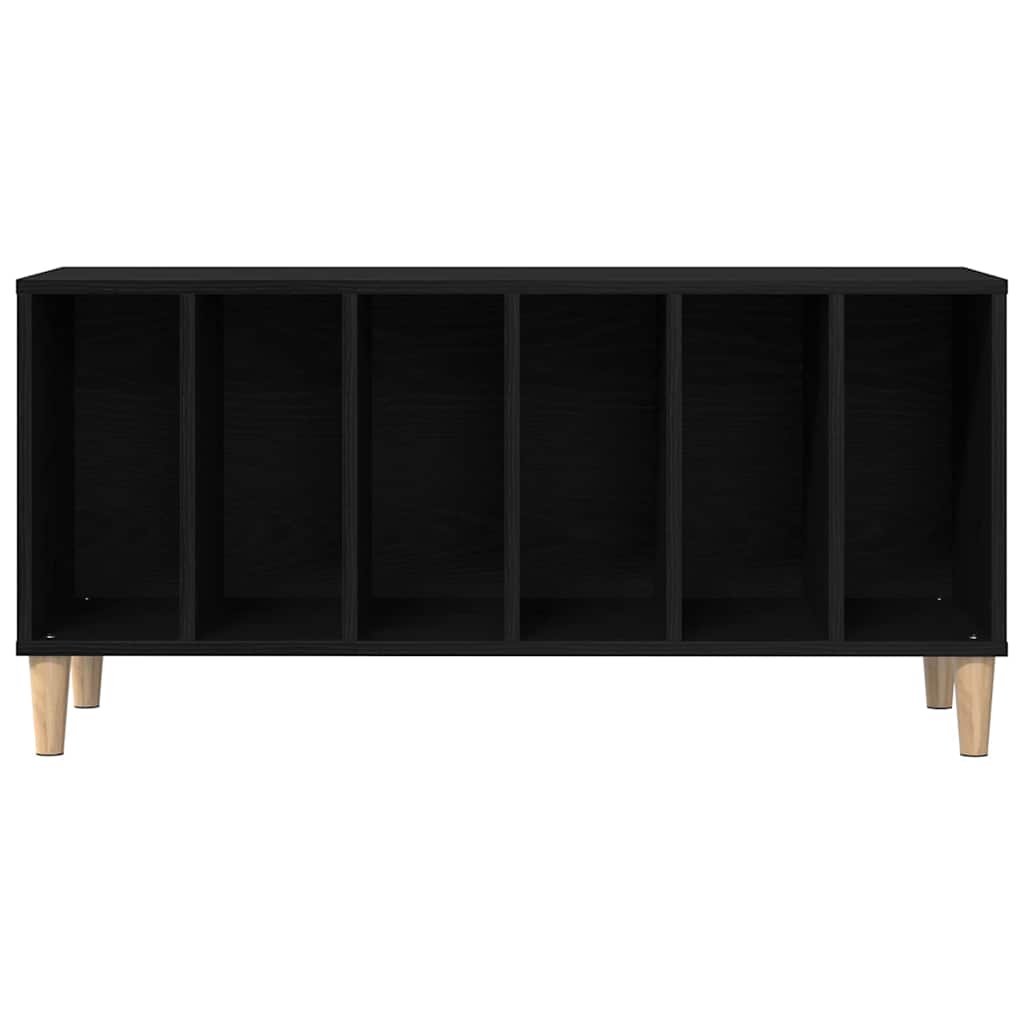Record Cabinet Black oak 100 x 38 x 48 cm Engineered wood