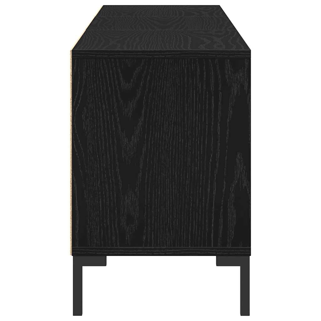 TV Cabinet Black oak 150 x 30 x 44.5 cm Engineered wood