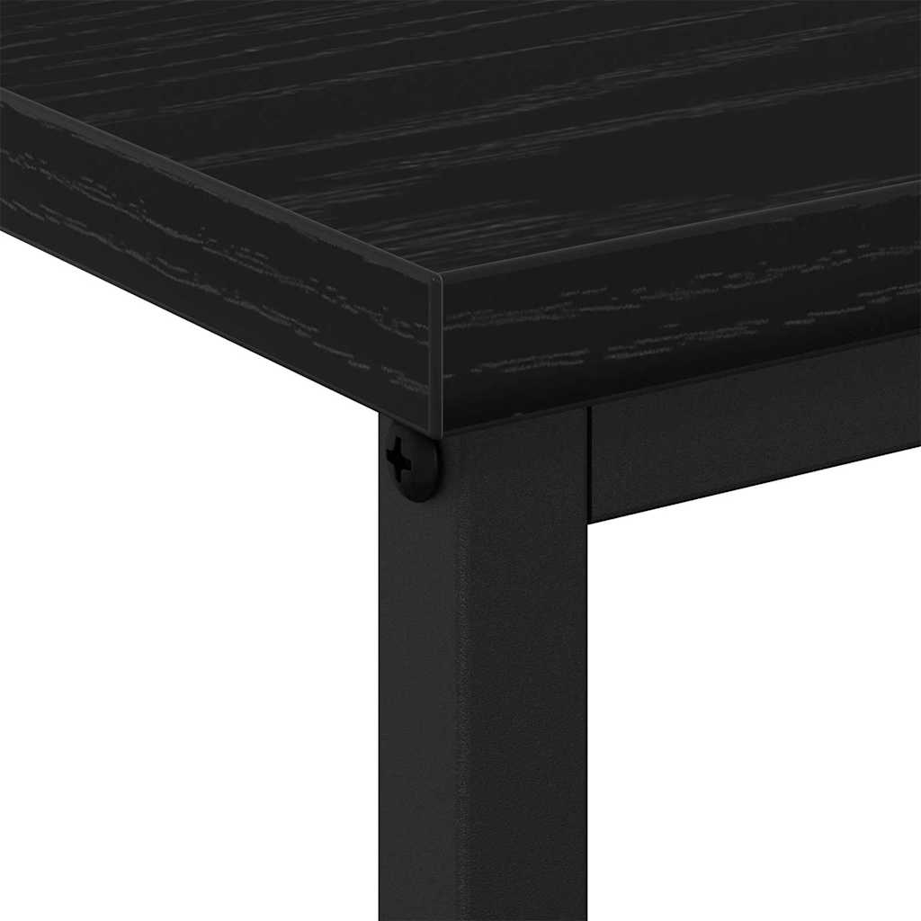 Bedside Cabinet Black oak 41 x 31 x 80 cm Engineered wood