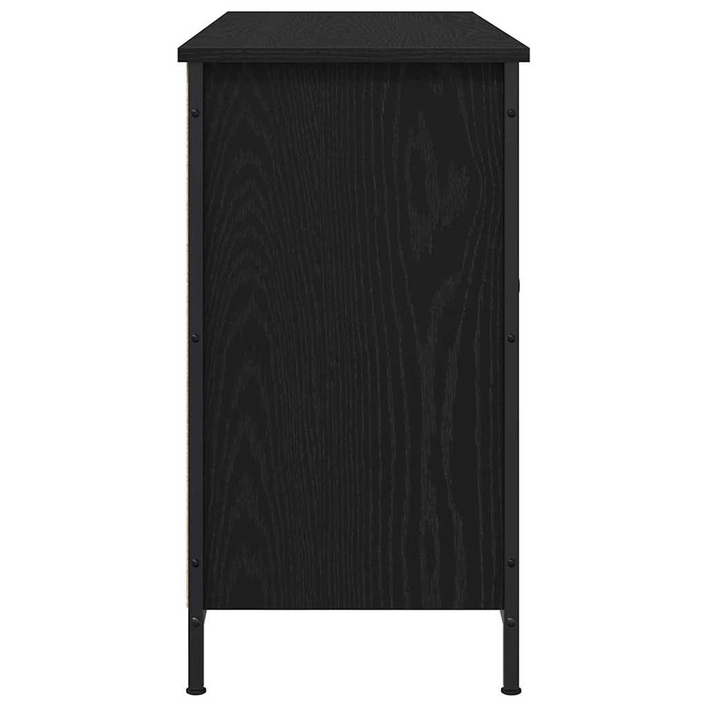 TV Cabinet Black oak 101 x 35 x 65 cm Engineered wood