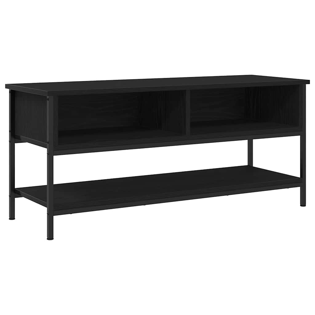 TV Cabinet Black oak 100 x 35 x 45 cm Engineered wood