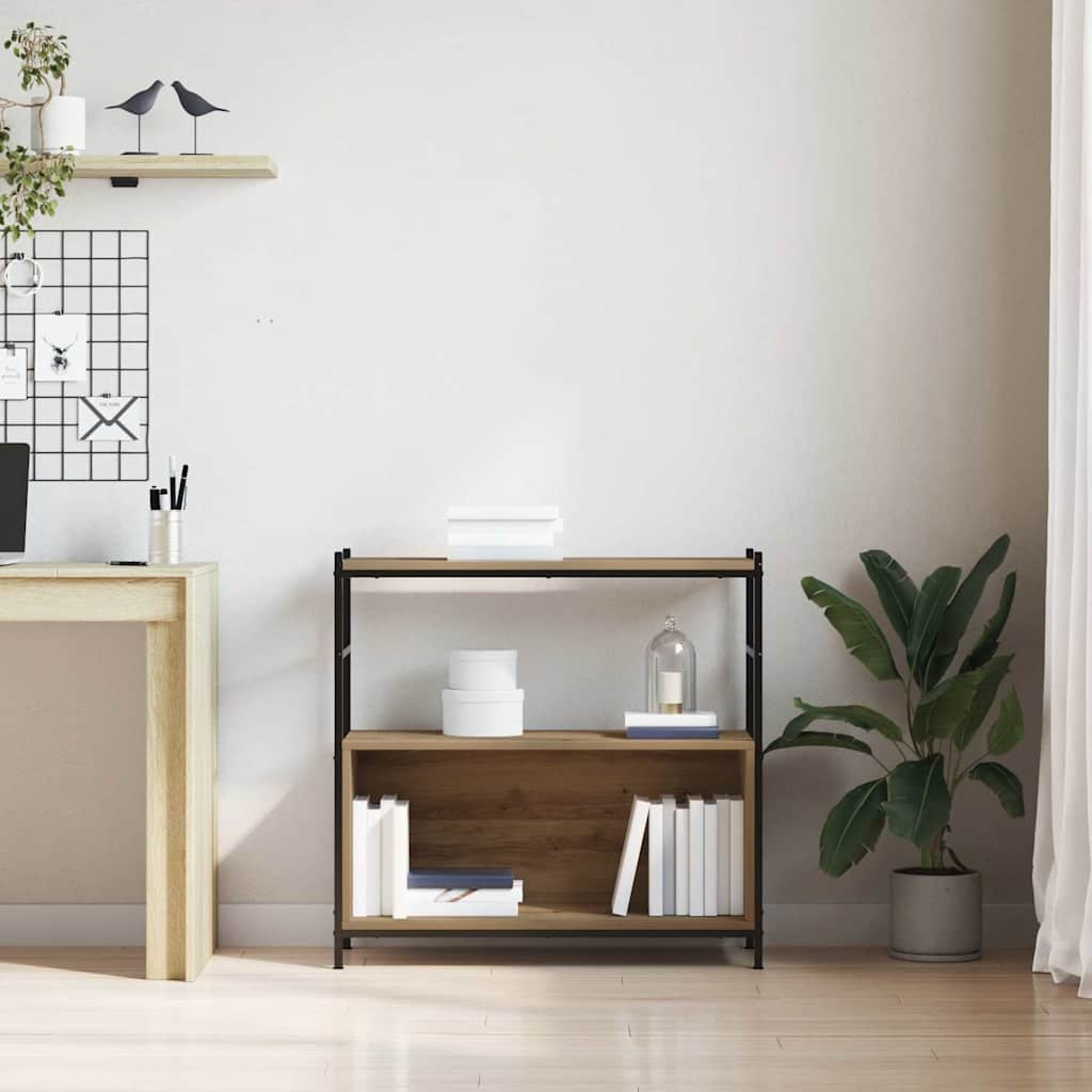 Bookshelf Artisan oak 80 x 30 x 78.5 cm Engineered Wood