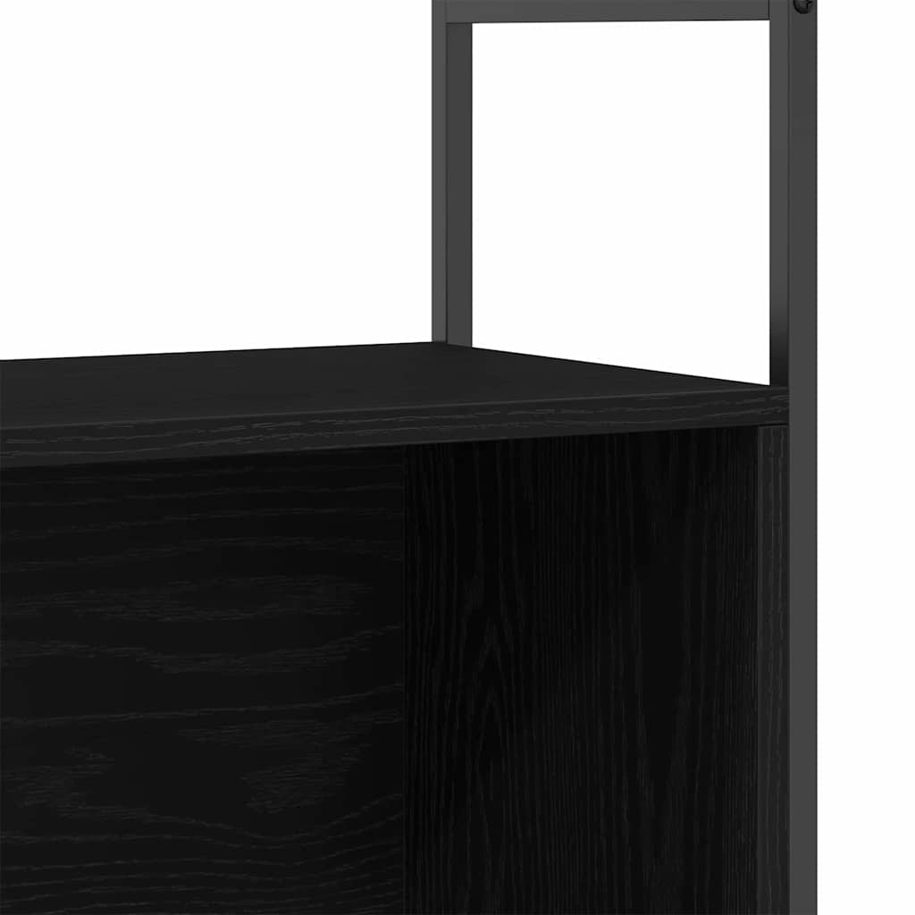 Bookshelf Black oak 80 x 30 x 78.5 cm Engineered Wood