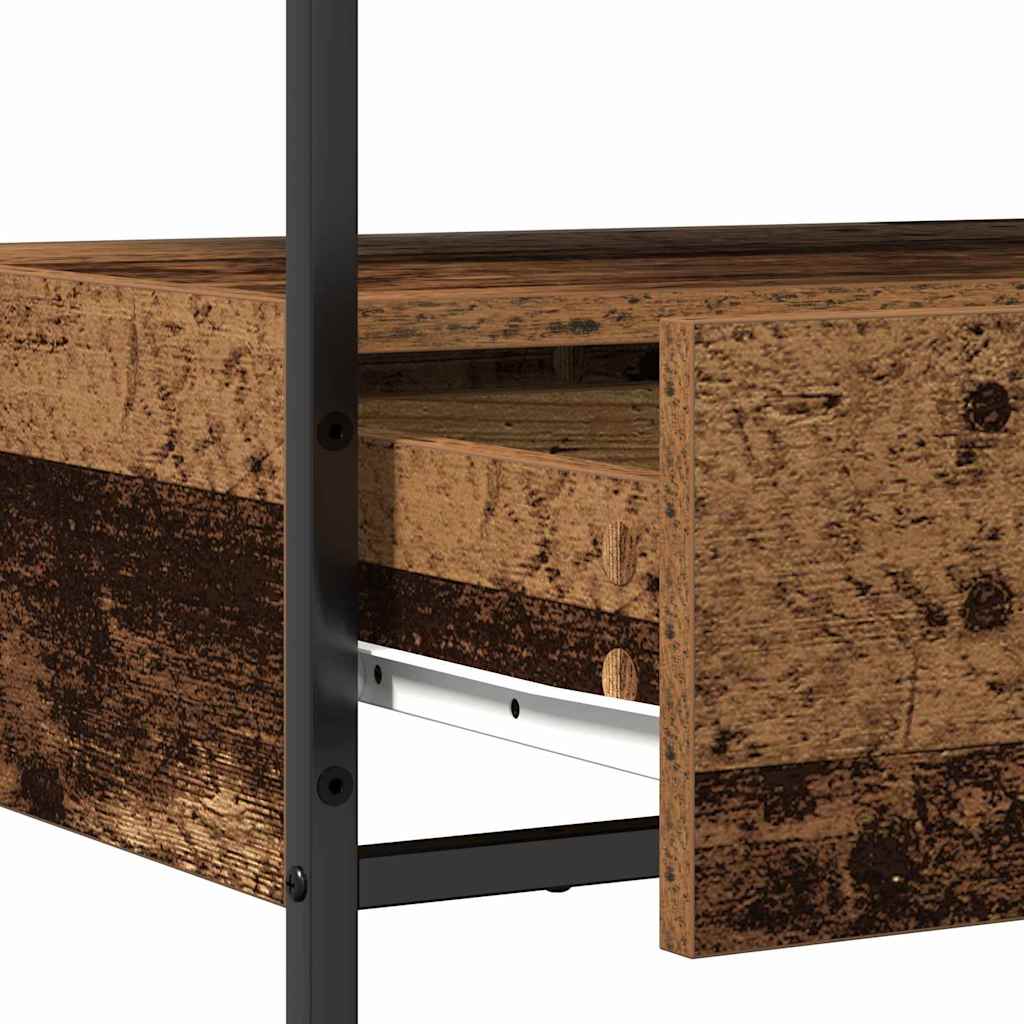 Console Table with Drawer Old Wood 75 x 40 x 75 cm