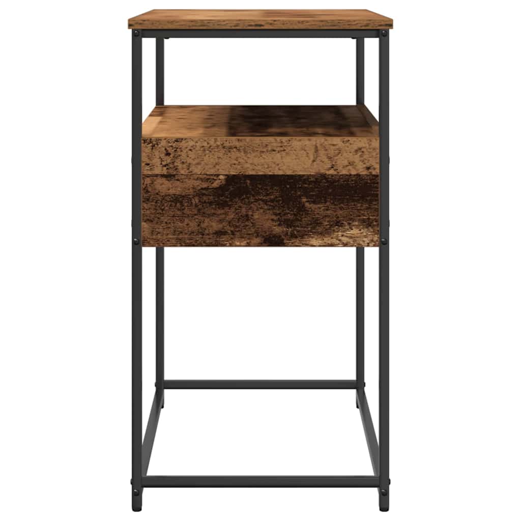 Console Table with Drawer Old Wood 75 x 40 x 75 cm