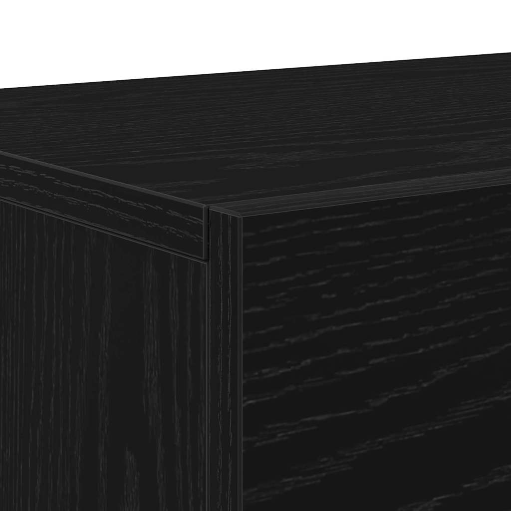 TV Cabinet Black oak 150 x 30 x 50 cm Engineered wood
