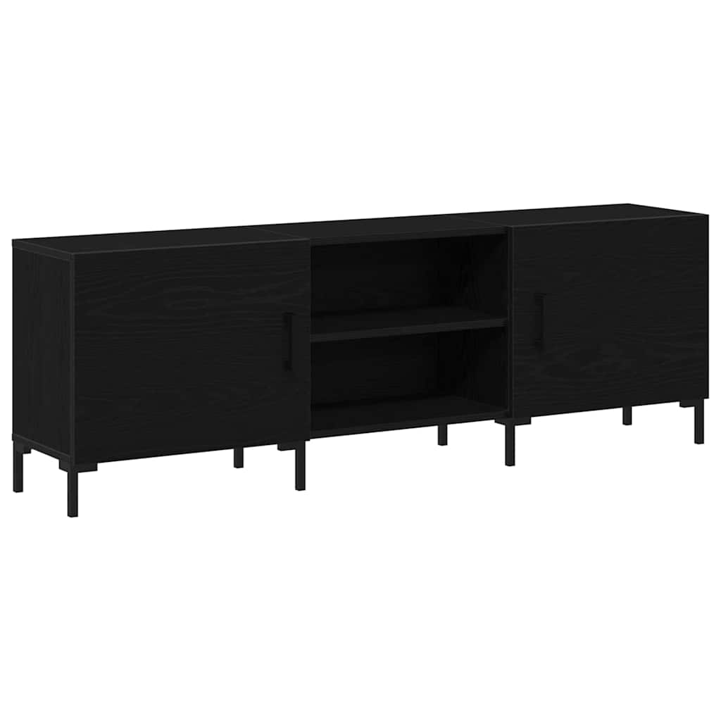 TV Cabinet Black oak 150 x 30 x 50 cm Engineered wood