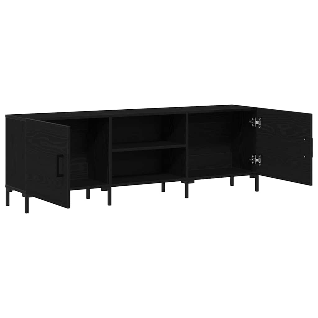 TV Cabinet Black oak 150 x 30 x 50 cm Engineered wood