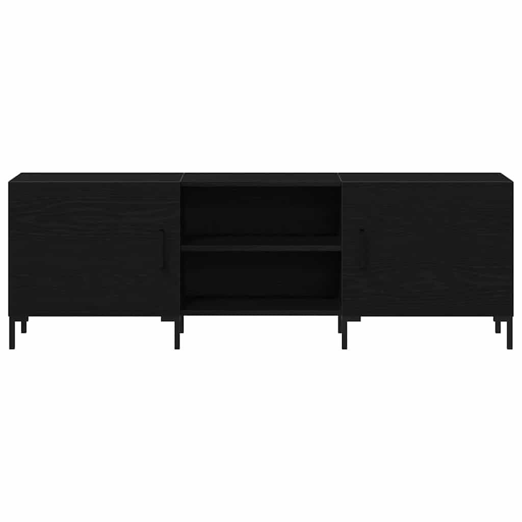 TV Cabinet Black oak 150 x 30 x 50 cm Engineered wood