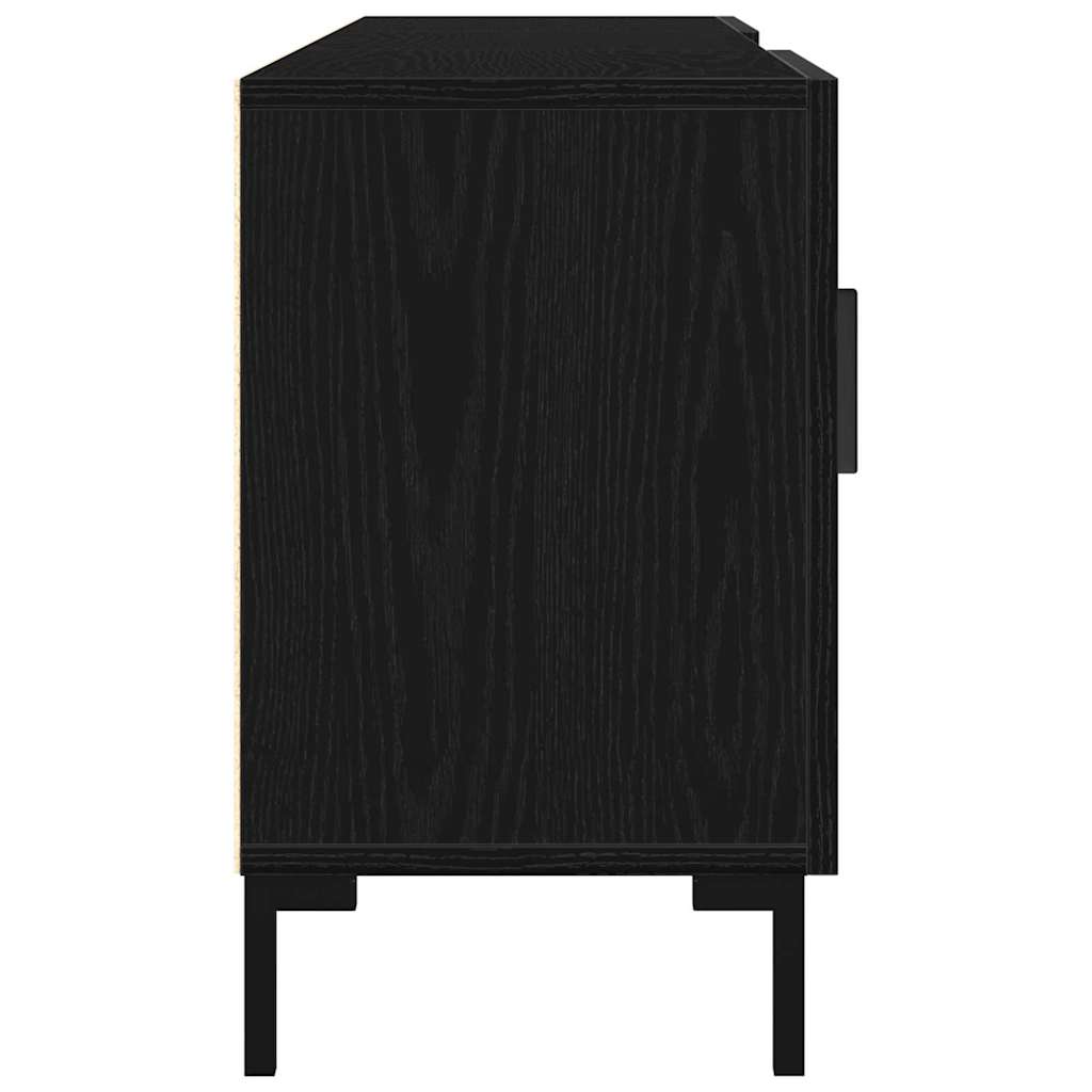 TV Cabinet Black oak 150 x 30 x 50 cm Engineered wood