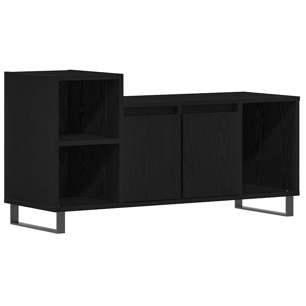 TV Cabinet Black oak 100 x 35 x 55 cm Engineered wood