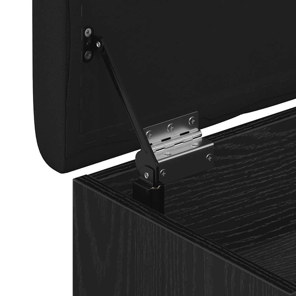 Shoe Bench with Storage Black 80 x 30 x 45 cm Engineered wood